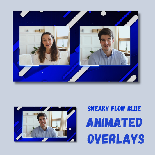 SNEAKY FLOW BLUE Animated Overlay Pack