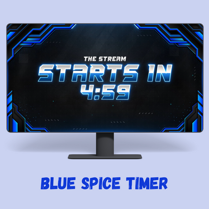 BLUE SPICE  5 Minutes Countdown Timer