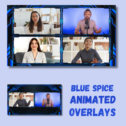 BLUE SPICE Animated Overlay Pack